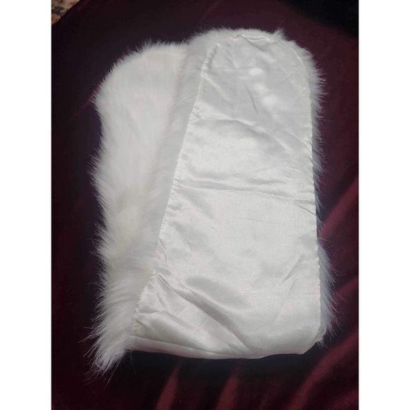 Urban Outfitters Jagger Faux Fur Collar White - Picture 3 of 5